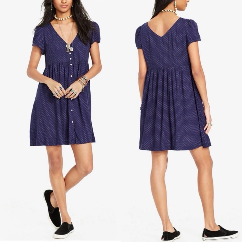 Denim & Supply Ralph Lauren Navy Star Mini Dress